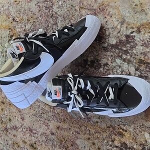Nike sacai x Blazer Low Black Patent 11 NEW